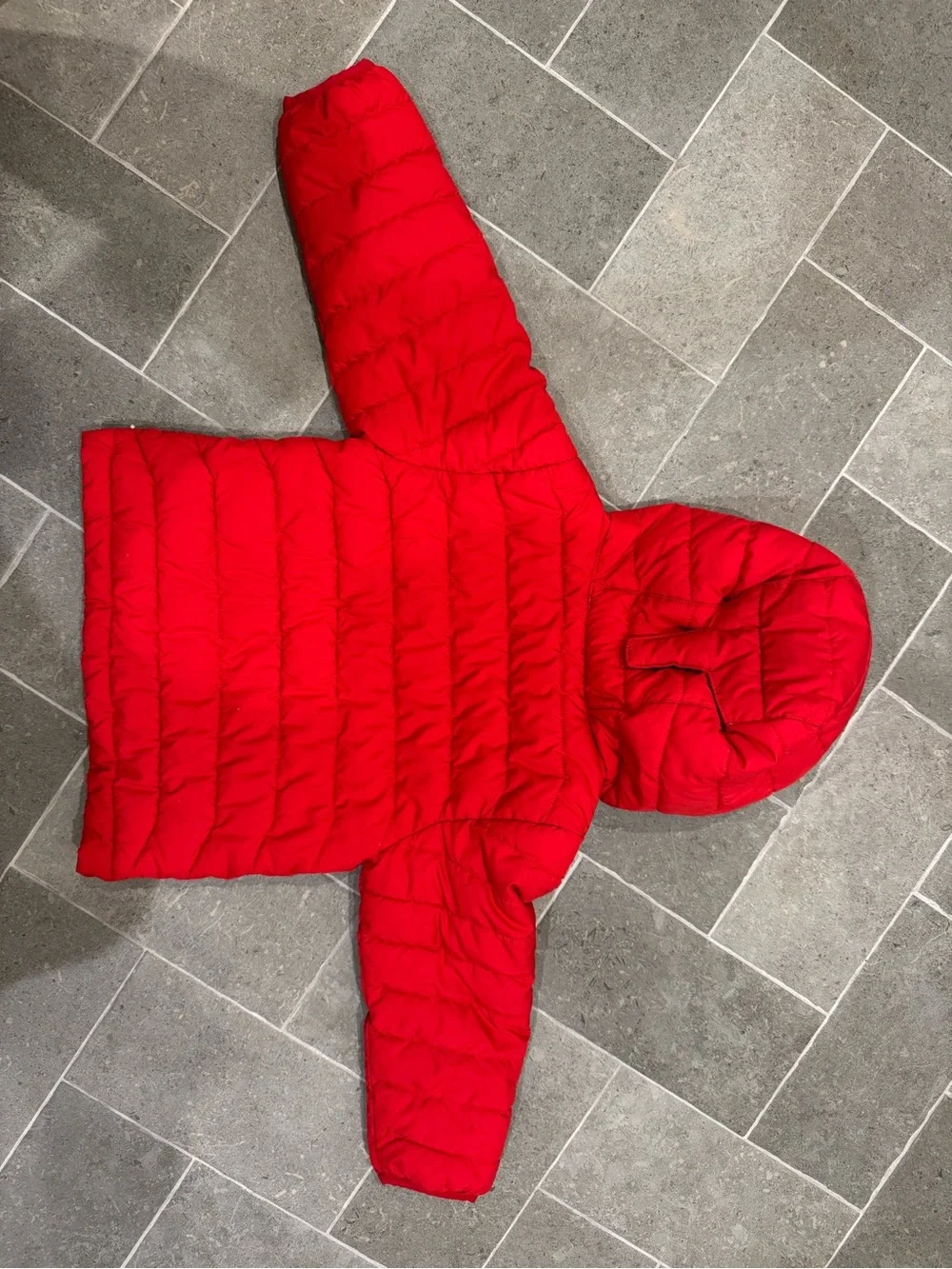 Columbia Kids Bright Red Hooded Puffer Jacket